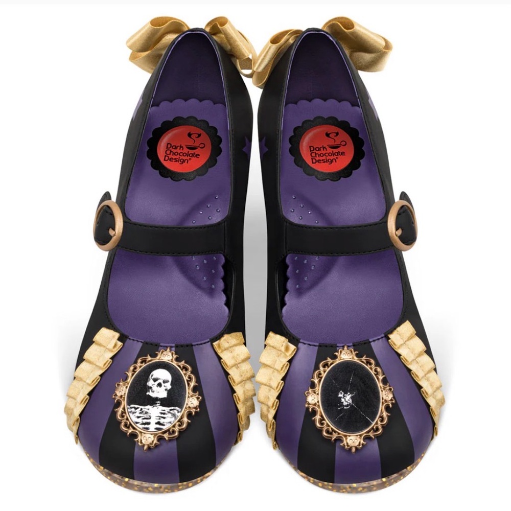 Hot Chocolate Design Haunted Mansion Heels Size 6 NWT With Box